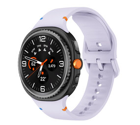 Strap-it® Samsung Galaxy Watch 8 - 40mm siliconen bandje (lichtpaars)