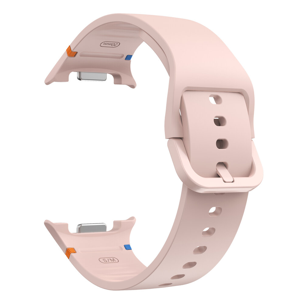 Strap-it® Strap-it Samsung Galaxy Watch 8 - 40mm siliconen bandje (roze)