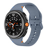 Strap-it® Strap-it Samsung Galaxy Watch 8 - 40mm siliconen bandje (grijsblauw) Strap-it® Strap-it Samsung Galaxy Watch 8 - 40mm siliconen bandje (grijsblauw)