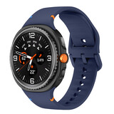 Strap-it® Samsung Galaxy Watch 8 - 40mm siliconen bandje (donkerblauw)
