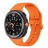Strap-it® Strap-it Samsung Galaxy Watch 8 - 44mm siliconen bandje (oranje) Strap-it® Strap-it Samsung Galaxy Watch 8 - 44mm siliconen bandje (oranje)