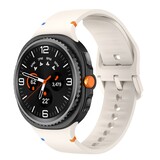 Strap-it® Samsung Galaxy Watch 8 - 44mm siliconen bandje (sterrenlicht)