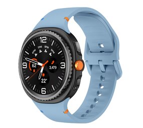 Strap-it® Samsung Galaxy Watch 8 - 44mm siliconen bandje (blauw)