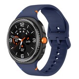 Strap-it® Samsung Galaxy Watch 8 - 44mm siliconen bandje (donkerblauw)