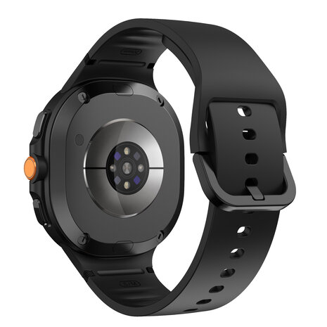 Strap-it® Strap-it Samsung Galaxy Watch 8 - 40mm siliconen bandje (zwart)