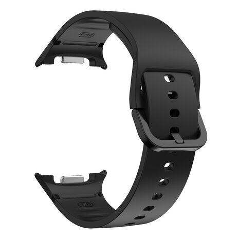 Strap-it® Strap-it Samsung Galaxy Watch 8 - 40mm siliconen bandje (zwart)