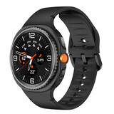 Strap-it® Samsung Galaxy Watch 8 - 44mm siliconen bandje (zwart)