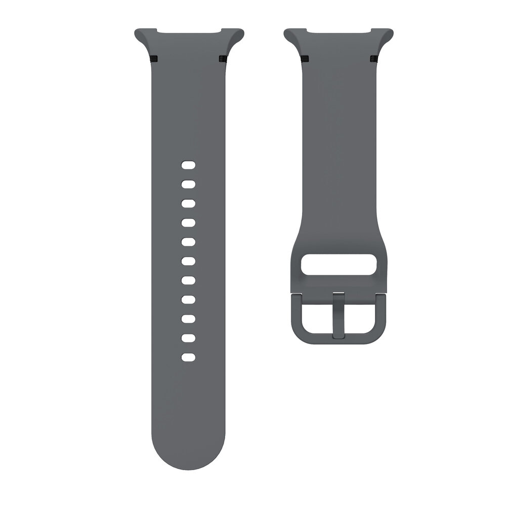 Strap-it® Strap-it Samsung Galaxy Watch 8 - 40mm siliconen bandje (donkergrijs)