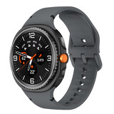 Strap-it® Samsung Galaxy Watch 8 - 44mm siliconen bandje (donkergrijs)