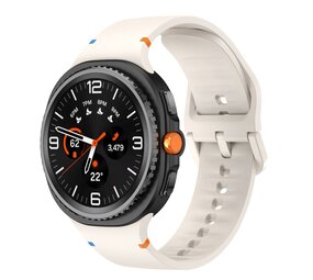 Strap-it® Samsung Galaxy Watch 8 Classic siliconen bandje (sterrenlicht)