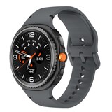 Strap-it® Samsung Galaxy Watch 8 Classic siliconen bandje (donkergrijs)