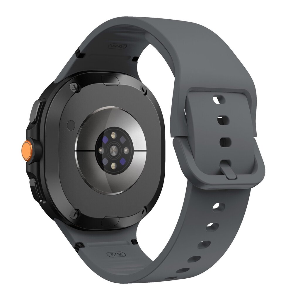 Strap-it® Strap-it Samsung Galaxy Watch 8 Classic siliconen bandje (donkergrijs)