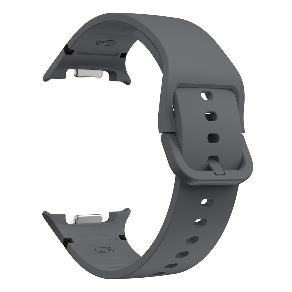 Strap-it® Strap-it Samsung Galaxy Watch 8 Classic siliconen bandje (donkergrijs)