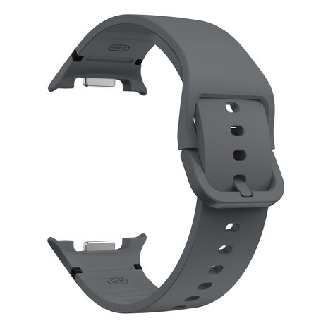 Strap-it® Strap-it Samsung Galaxy Watch 8 Classic siliconen bandje (donkergrijs)