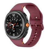 Strap-it® Samsung Galaxy Watch 8 Classic siliconen bandje (wijnrood)