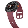 Strap-it® Strap-it Samsung Galaxy Watch 8 Classic siliconen bandje (wijnrood( Strap-it® Strap-it Samsung Galaxy Watch 8 Classic siliconen bandje (wijnrood(