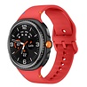 Strap-it® Strap-it Samsung Galaxy Watch 8 Classic siliconen bandje (rood) Strap-it® Strap-it Samsung Galaxy Watch 8 Classic siliconen bandje (rood)