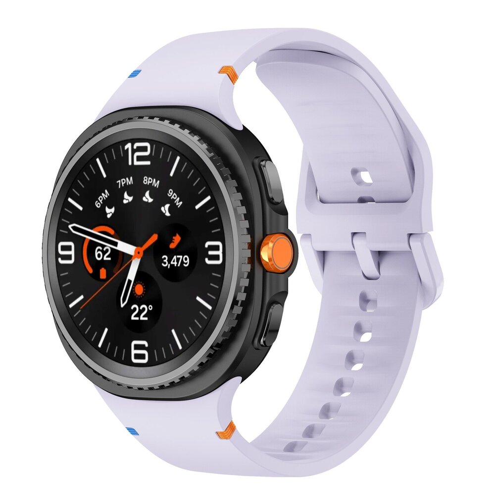 Strap-it® Strap-it Samsung Galaxy Watch 8 Classic siliconen bandje (lichtpaars) Strap-it® Strap-it Samsung Galaxy Watch 8 Classic siliconen bandje (lichtpaars)