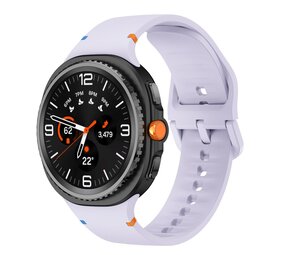 Strap-it® Samsung Galaxy Watch 8 Classic siliconen bandje (lichtpaars)