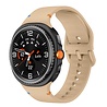 Strap-it® Strap-it Samsung Galaxy Watch 8 Classic siliconen bandje (beige) Strap-it® Strap-it Samsung Galaxy Watch 8 Classic siliconen bandje (beige)