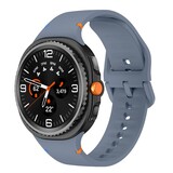 Strap-it® Samsung Galaxy Watch 8 Classic siliconen bandje (grijsblauw)