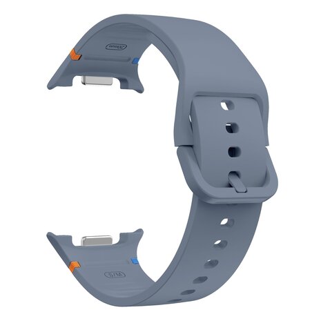 Strap-it® Strap-it Samsung Galaxy Watch 8 Classic siliconen bandje (grijsblauw) Strap-it® Strap-it Samsung Galaxy Watch 8 Classic siliconen bandje (grijsblauw)