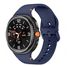 Strap-it® Strap-it Samsung Galaxy Watch 8 Classic siliconen bandje (donkerblauw) Strap-it® Strap-it Samsung Galaxy Watch 8 Classic siliconen bandje (donkerblauw)