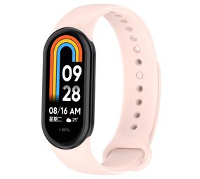 Strap-it® Xiaomi Smart Band 10 siliconen bandje (roze)