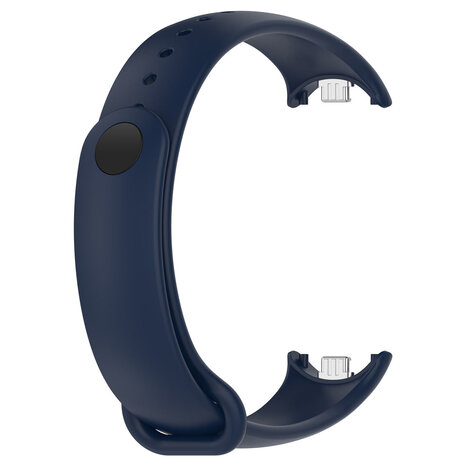 Strap-it® Strap-it Xiaomi Smart Band 10 siliconen bandje (donkerblauw)