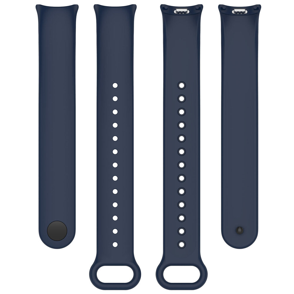 Strap-it® Strap-it Xiaomi Smart Band 10 siliconen bandje (donkerblauw)