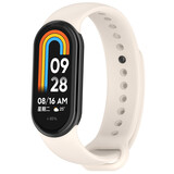 Strap-it® Xiaomi Smart Band 10 siliconen bandje (sterrenlicht)