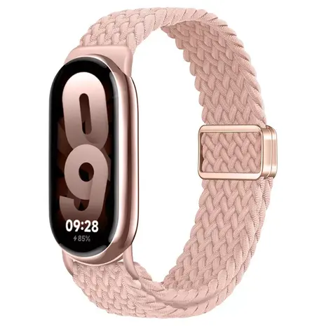 Strap-it® Strap-it Xiaomi Smart Band 8 gevlochten bandje (roze) Strap-it® Strap-it Xiaomi Smart Band 8 gevlochten bandje (roze)