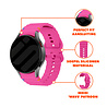 Strap-it® Strap-it Samsung Galaxy Watch FE Wave bandje (knalroze) Strap-it® Strap-it Samsung Galaxy Watch FE Wave bandje (knalroze)