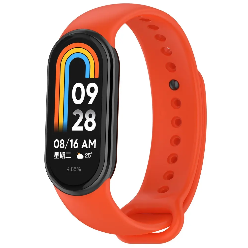 Strap-it® Strap-it Xiaomi Smart Band 9 siliconen bandje (oranje)
