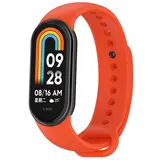 Strap-it® Xiaomi Smart Band 9 siliconen bandje (oranje)