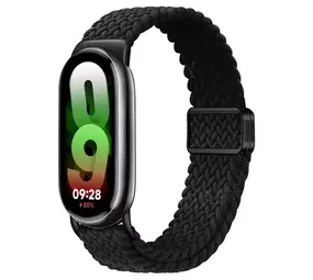 Strap-it® Xiaomi Smart Band 9 gevlochten bandje (zwart) Strap-it® Xiaomi Smart Band 9 gevlochten bandje (zwart)