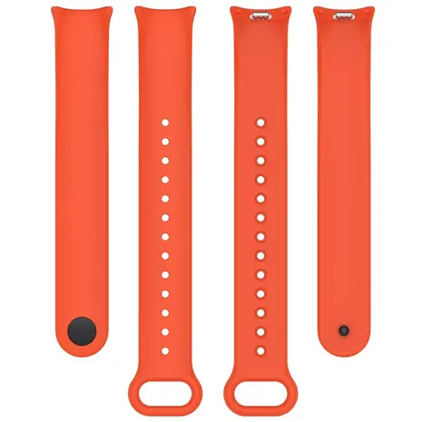 Strap-it® Strap-it Xiaomi Smart Band 10 siliconen bandje (oranje)