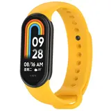 Strap-it® Xiaomi Smart Band 10 siliconen bandje (geel)