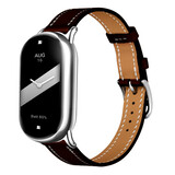 Strap-it® Xiaomi Smart Band 10 leren bandje (zwart) Strap-it® Xiaomi Smart Band 10 leren bandje (zwart)