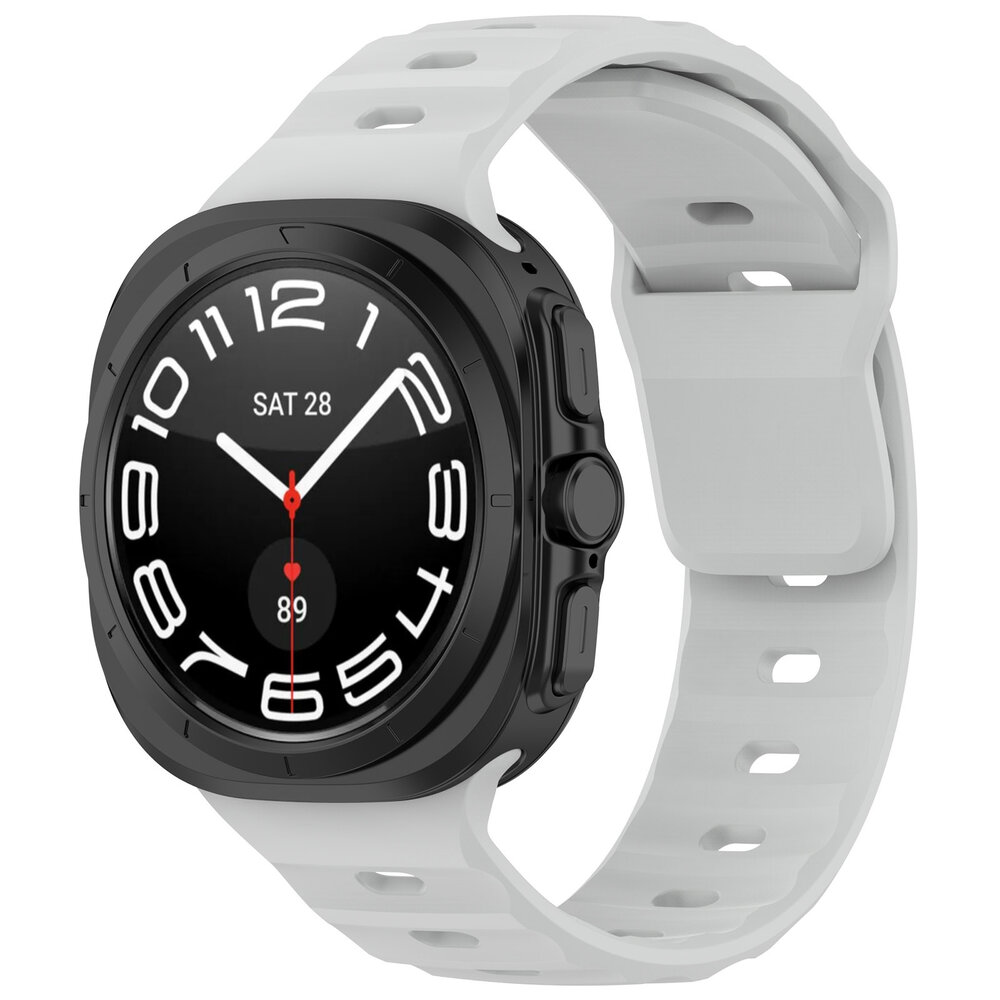 Strap-it® Strap-it Samsung Galaxy Watch Ultra 2025 outdoor siliconen bandje (grijs) Strap-it® Strap-it Samsung Galaxy Watch Ultra 2025 outdoor siliconen bandje (grijs)