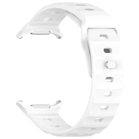 Strap-it® Strap-it Samsung Galaxy Watch Ultra 2025 outdoor siliconen bandje (wit)