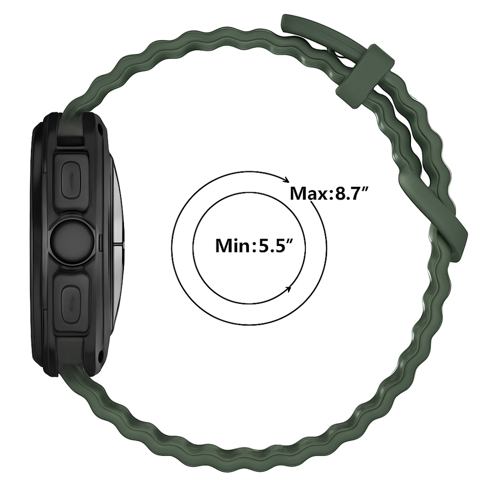 Strap-it® Strap-it Samsung Galaxy Watch Ultra 2025 Ocean bandje (donkergroen) Strap-it® Strap-it Samsung Galaxy Watch Ultra 2025 Ocean bandje (donkergroen)