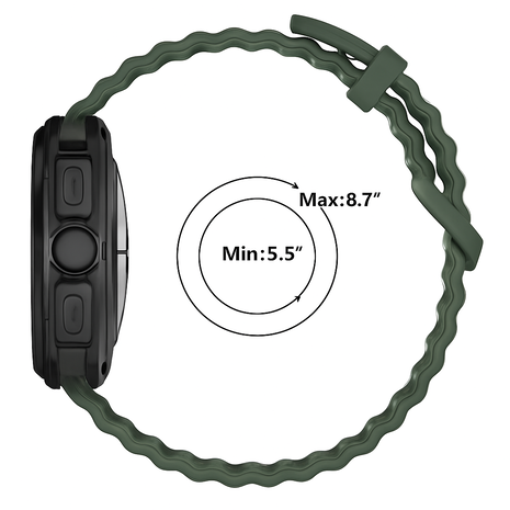 Strap-it® Strap-it Samsung Galaxy Watch Ultra 2025 Ocean bandje (donkergroen) Strap-it® Strap-it Samsung Galaxy Watch Ultra 2025 Ocean bandje (donkergroen)