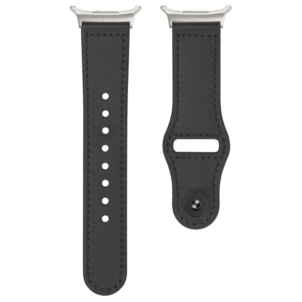 Strap-it® Strap-it Samsung Galaxy Watch Ultra 2025 leren band (zwart)