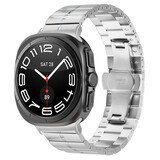 Strap-it® Samsung Galaxy Watch Ultra 2025 luxe metalen band (zilver)