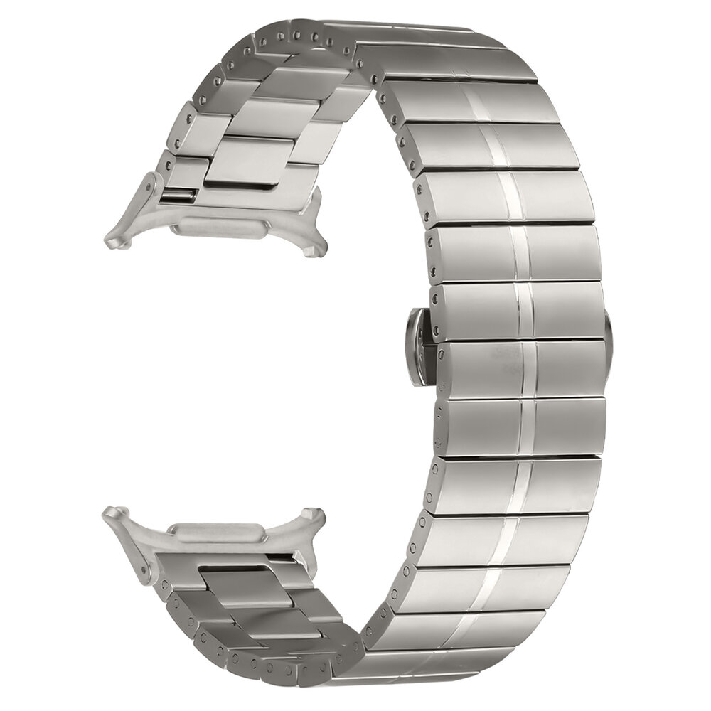 Strap-it® Strap-it Samsung Galaxy Watch Ultra 2025 luxe metalen band (titanium) Strap-it® Strap-it Samsung Galaxy Watch Ultra 2025 luxe metalen band (titanium)