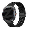Bandz Bandz Samsung Galaxy Watch Ultra 2025 D-buckle sport band 'Air' (zwart) Bandz Bandz Samsung Galaxy Watch Ultra 2025 D-buckle sport band 'Air' (zwart)