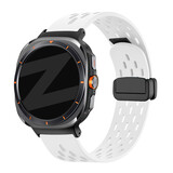 Bandz Bandz Samsung Galaxy Watch Ultra 2025 D-buckle sport band 'Air' (wit)