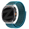 Bandz Bandz Samsung Galaxy Watch Ultra 2025 nylon loop band (blauwgroen) Bandz Bandz Samsung Galaxy Watch Ultra 2025 nylon loop band (blauwgroen)