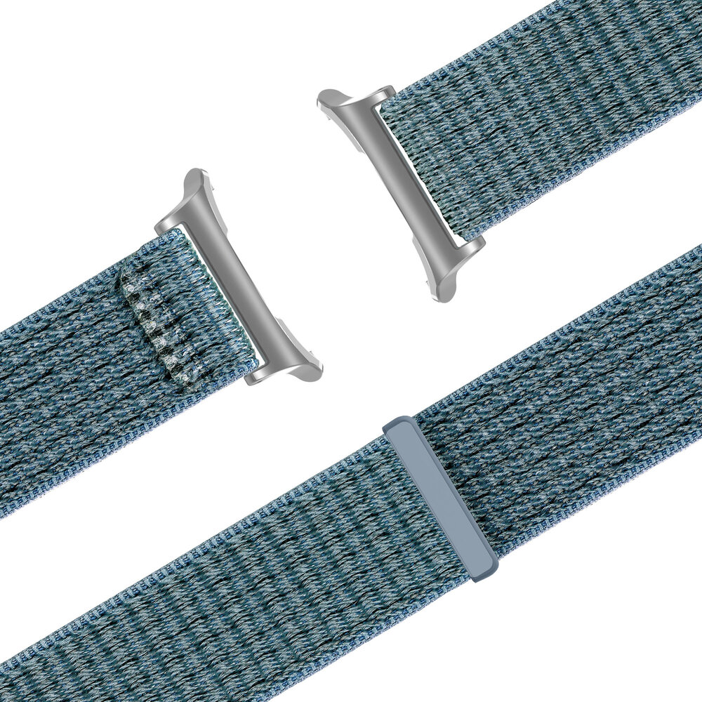 Bandz Bandz Samsung Galaxy Watch Ultra 2025 nylon loop band (blauwgroen)